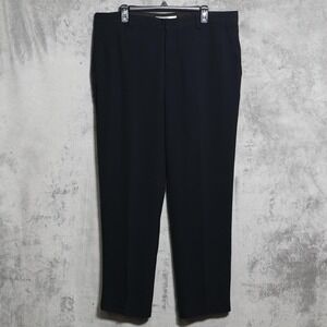 Mr Turk Pants Men 39x31 Black Pleated Slim Straight Formal Trousers Preppy